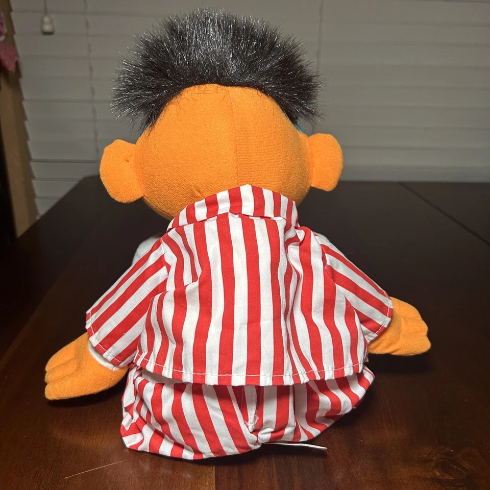 Peluche de colección Tyco Sesame Street Sing & Snore Ernie Talking 1996 probado funciona Foto 4 de 4