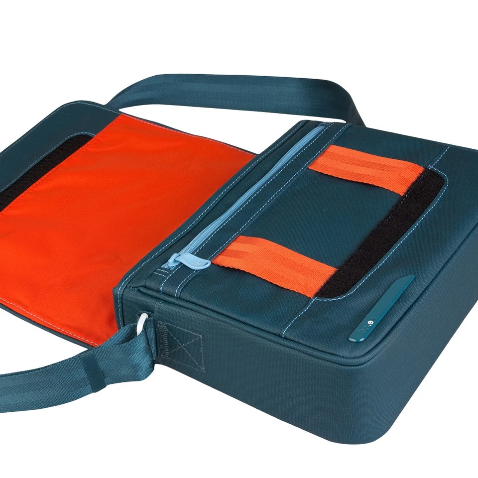 be.ez Sac Bandoulière LE Reporter pour Écran 10" avec Poches Renforcées Bleu - Photo 4/4
