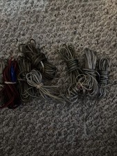 Speaker Cables Various Lengths Lot Of 9