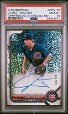 2022 Bowman Chrome James Triantos 1st Bowman RC Auto Speckle #CPAJTS /299 PSA 10