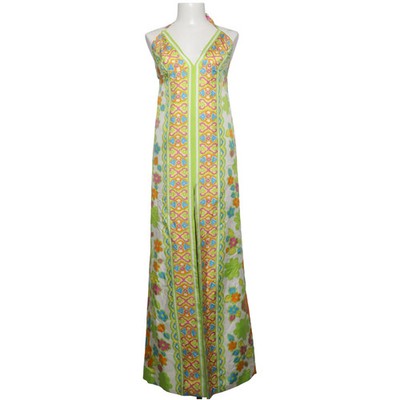 Milly, Maxikleid, Größe: 36, Weiß/Mehrfarbig, Acetat/Seide, Blumen, Damen #bTt