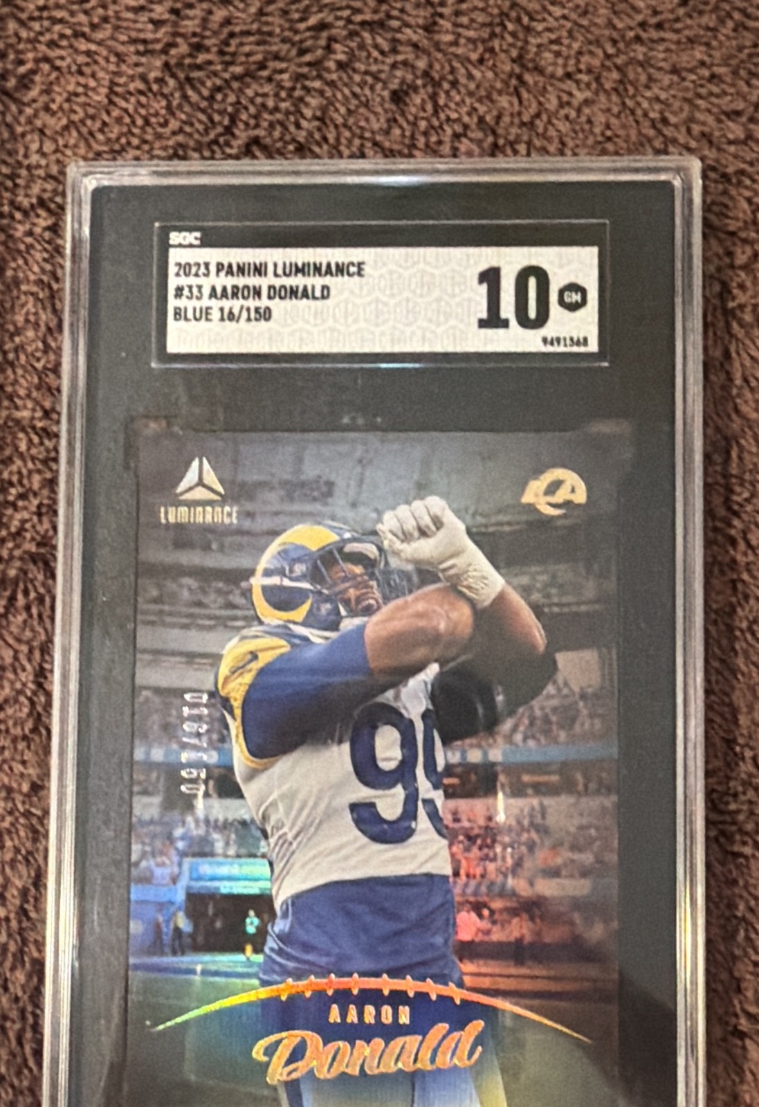 2023 Panini Luminance - Aaron Donald #33 Green /150