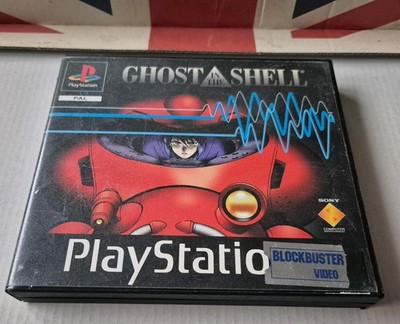 GHOST IN THE SHELL. PS1. Ultra Rare Rental, BLOCKBUSTER Label. (PlayStation One)