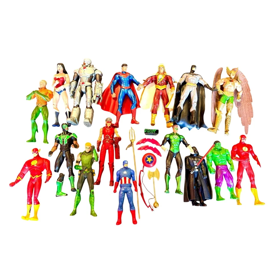 Superhero Action Figure Lot DC Marvel Star Wars Mixed Set 2000s 2010s - Image 2 of 4