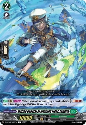 MARINE GENERAL OF WHIRLING TIDES, LEFTERIS D-BT08/087EN CARDFIGHT!! VANGUARD HP