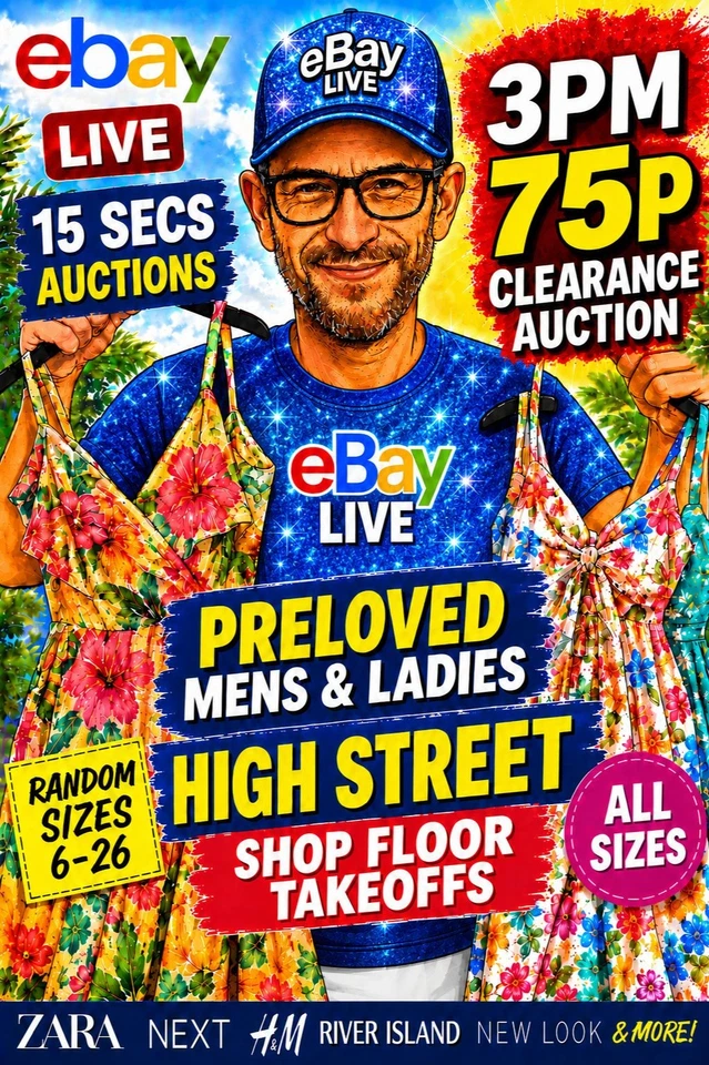 🎈75p Start🎈 Ladies Mens Preloved Shop Floor Takeoffs