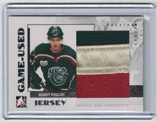 ⭐2007-08 - Benoit Pouliot - ITG - Heroes & Prospects -Silver- Game Used Jersey⭐