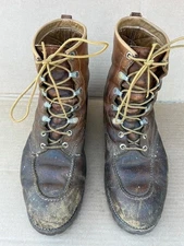 Vintage Mens Chippewa leather hiking work boot size 12.