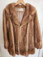 Womens Vintage Luxury Tan Mink Fur Coat EMBA Royal Alexanders Genuine Estate