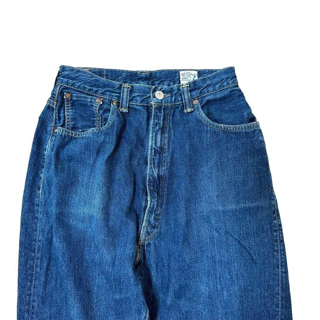 【orSlow×BEAMS BOY】701ZBB(1) orSlow x BEAMS BOY 701ZBB Monroe Pants Denim High Waist Size