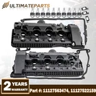 Pair Engine Valve Cover w/Gasket For BMW 545i 550i 645Ci 650i 745i 745Li 750i X5