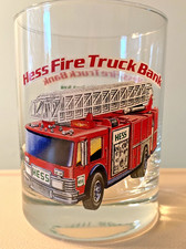 1996 Hess Fireteuck Tumbler Glass