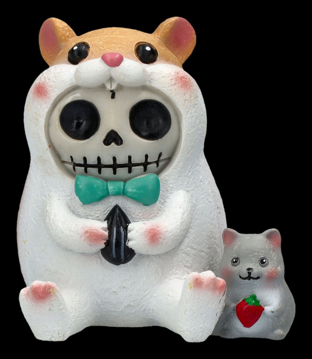 Furrybones Hammy – Cute Hamster Figurine 7cm Skeleton Amusing Collectors Figure