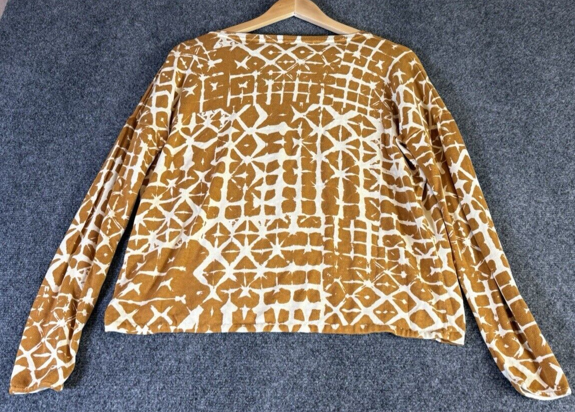 Garnet Hill Top Women's Small Long sleeve Silk Blend Pullover Lightweight