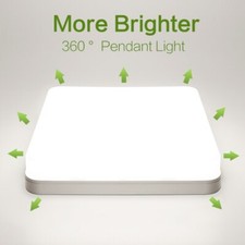 Square Modern LED Ceiling Light Panel Down Lights Bathroom Kitchen Bedroom Lamp