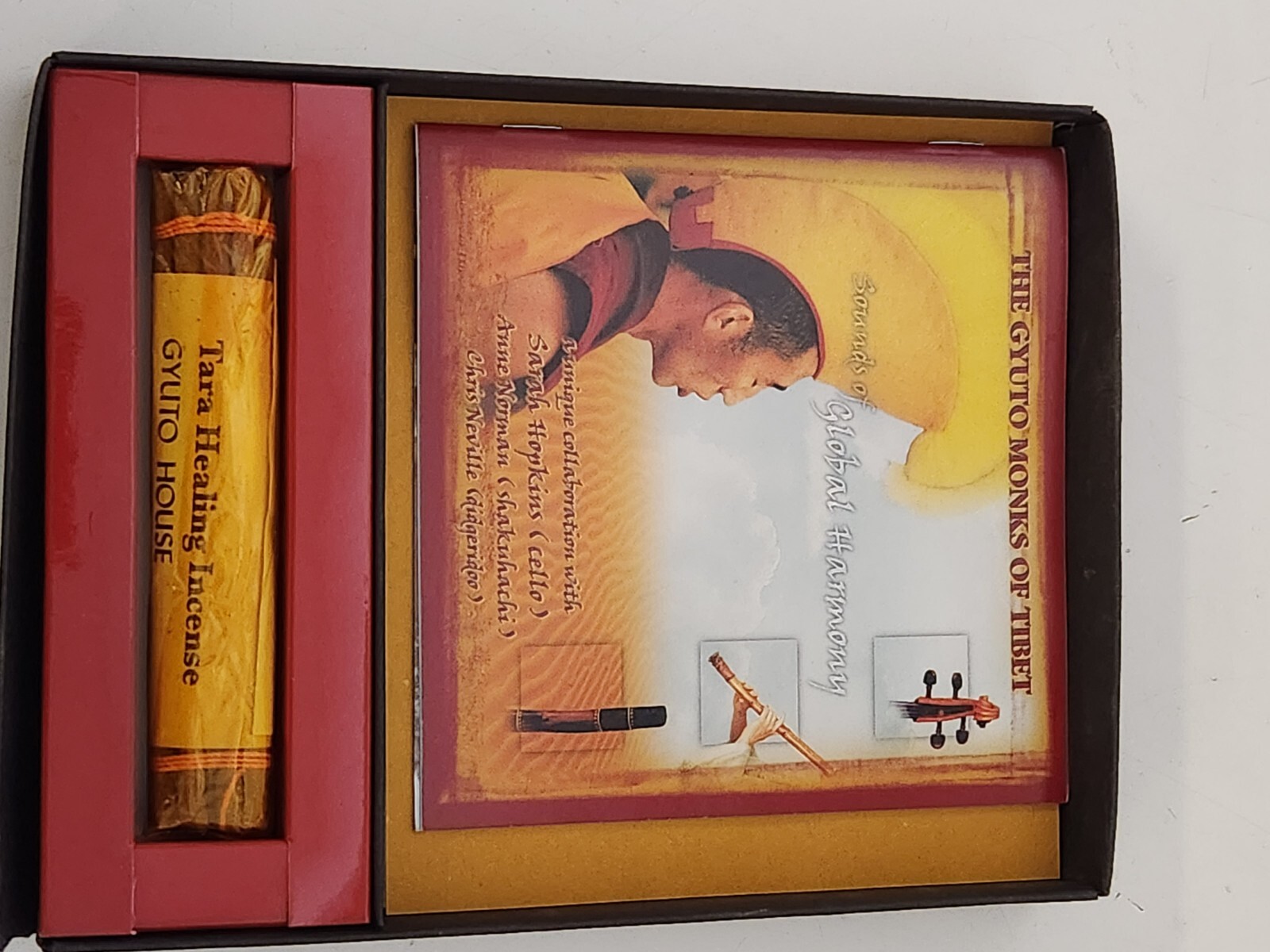 Dalai Lama's Gyuto Monks of Tibet - Sounds of Global Harmony CD +Healing Incense