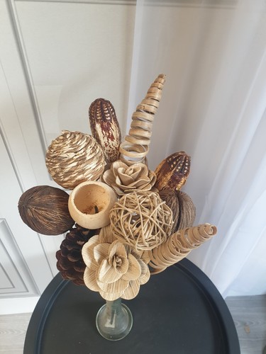 Hand Tied Bouquet of Exotic Wooden & Dried Flowers 12-18 Natural Floral Filler - Picture 20 of 26