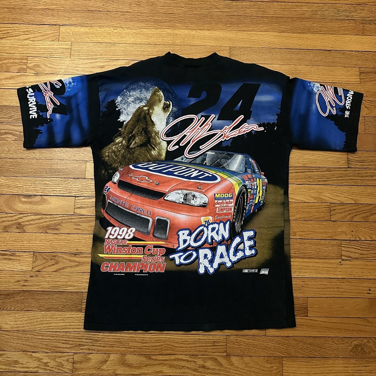 Vintage 1998 NASCAR Jeff Gordon Leader of the Pack AOP Racing T
