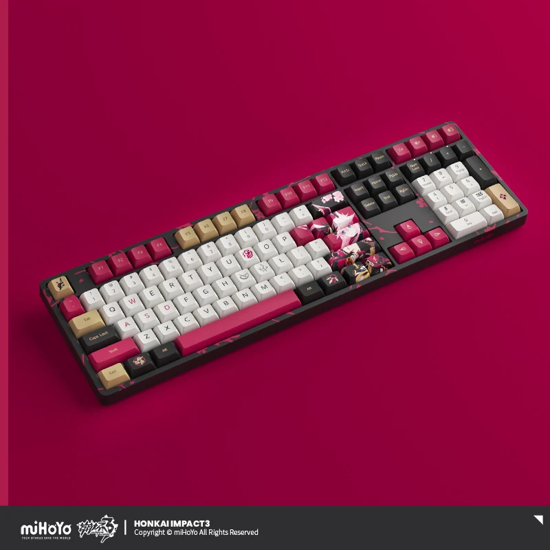 Honkai Impact3 Yae Sakura Darkbolt Jonin RGB Gaming Mechanical Keyboard 108Keys - Image 3 of 4
