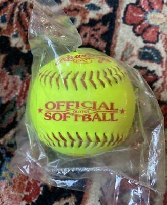Brand New Rawlings 11  Official Softball Sealed In Bag OL11Y47S Yellow