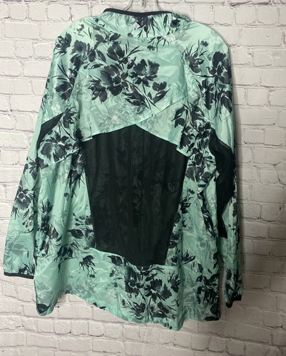 NEW LuLaRoe Rise Collection Sz 1X Determined Zip Jacket Black & TEAL Floral - Picture 5 of 11