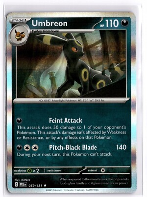 Pokemon TCG Umbreon 059/131 Prismatic Evolutions Holo Rare