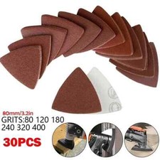 30x Triangle Sandpaper Sanding Pads Hook Loop Sheets Fit 3-1/8 Inch 80-400 Grit 0.42 per gallon