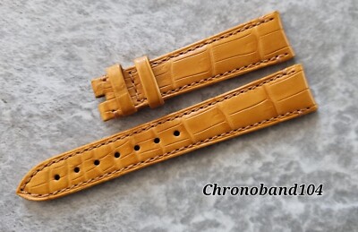 Genuine OEM Zenith 17/14mm Light Tan/Golden Leather Watch Strap Band UNUSED 