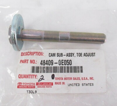 Genuine OEM Toyota 48409-0E050 Toe Adjust Cam 2017-2019 Highlander