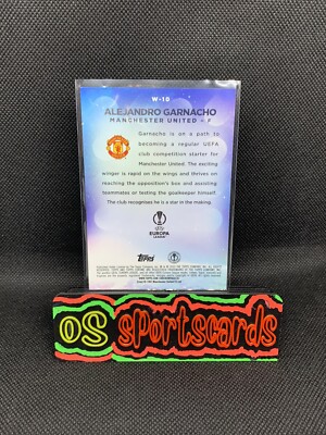 2023 Topps Chrome UEFA Wonderkids Blue Alejandro Garnacho RC | eBay