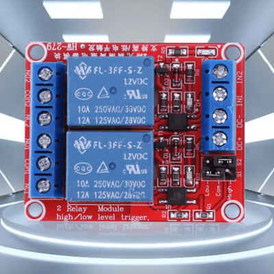 2-Kanal-High-Low-Level-Trigger-Relais 12 V mit Optokoppler-Isolierung (2S 12 V)