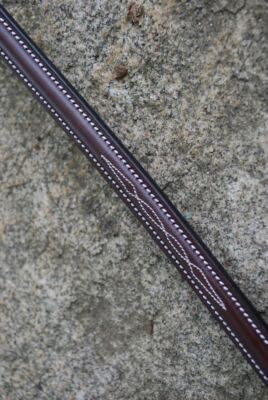 KL Select Red Barn Round Raised Fancy Stitched Standing Martingale