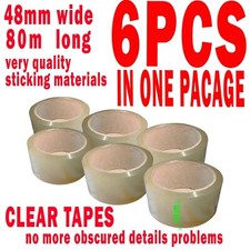 very Clear Parcel Tape 4.8cm x 80m - Strong sellotape Adhesive Packing Tape