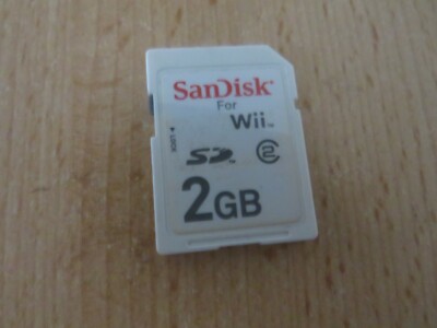 Official SanDisk Gaming SD Memory Card 2GB for Nintendo Wii