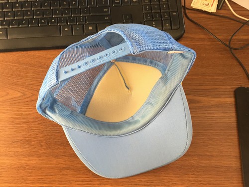 Vintage Hawaii Baby Blue Snap Back Baseball Trucker Cap - Picture 6 of 6