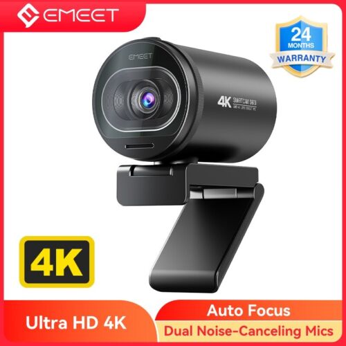 4K Streaming Webcam with Microphone EMEET S600 Ultra HD 60FPS AutoFocus Camera - Picture 1 of 8