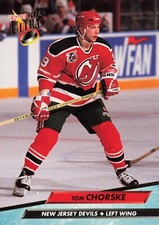 TOM CHORSKE 1992-93 Fleer Ultra #112 New Jersey Devils Hockey Card