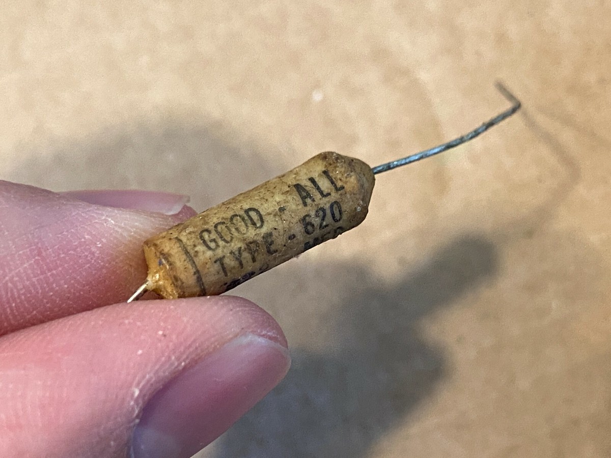 NOS Vintage Good-All .022 uf 600v Wax Tone Capacitor Type
