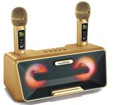 MASINGO Karaoke Machine for Adults and Kids 2022 Presto G2 Gold 