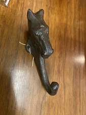Horse Head Key Hook Towel Hat Coat Hanger Rustic Cast Iron Antique Style Farm
