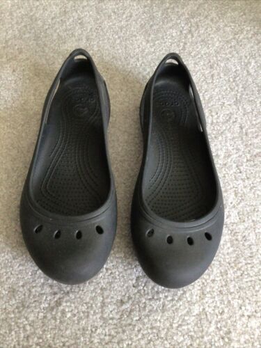 Crocs Kadee Mary Jane Brown Flat Slip-on Ballet Flats Women's Size 9