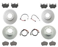 Friction Brake Kit Porsche 911 Carrera (997) Rotors,pads,wear Sensor,font & Rear on sale Friction Brake Kit Porsche 911 Carrera (997) Rotors,pads,wear Sensor,font & Rear on sale