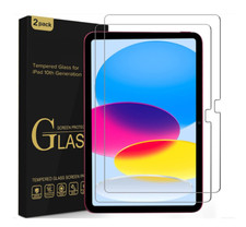 2 PCS For iPad 10th Gen 10.9 inch 2022 Tempered Glass Screen Protector Saver