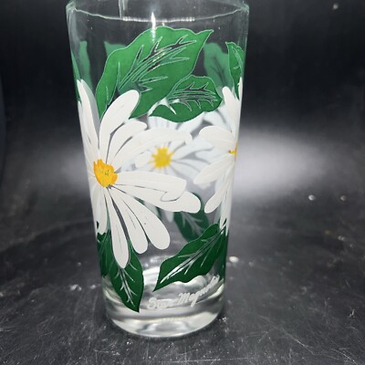 1950's Boscul Peanut Butter 5'' Glass - White Star Magnolia