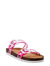 Wonder Nation Flower Footbed Slide Sandal Toddler Size 11 -------------------F2
