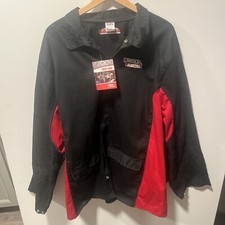Lincoln Electric K2986- XXL Welding Jacket Leather Sleeve Black  Red