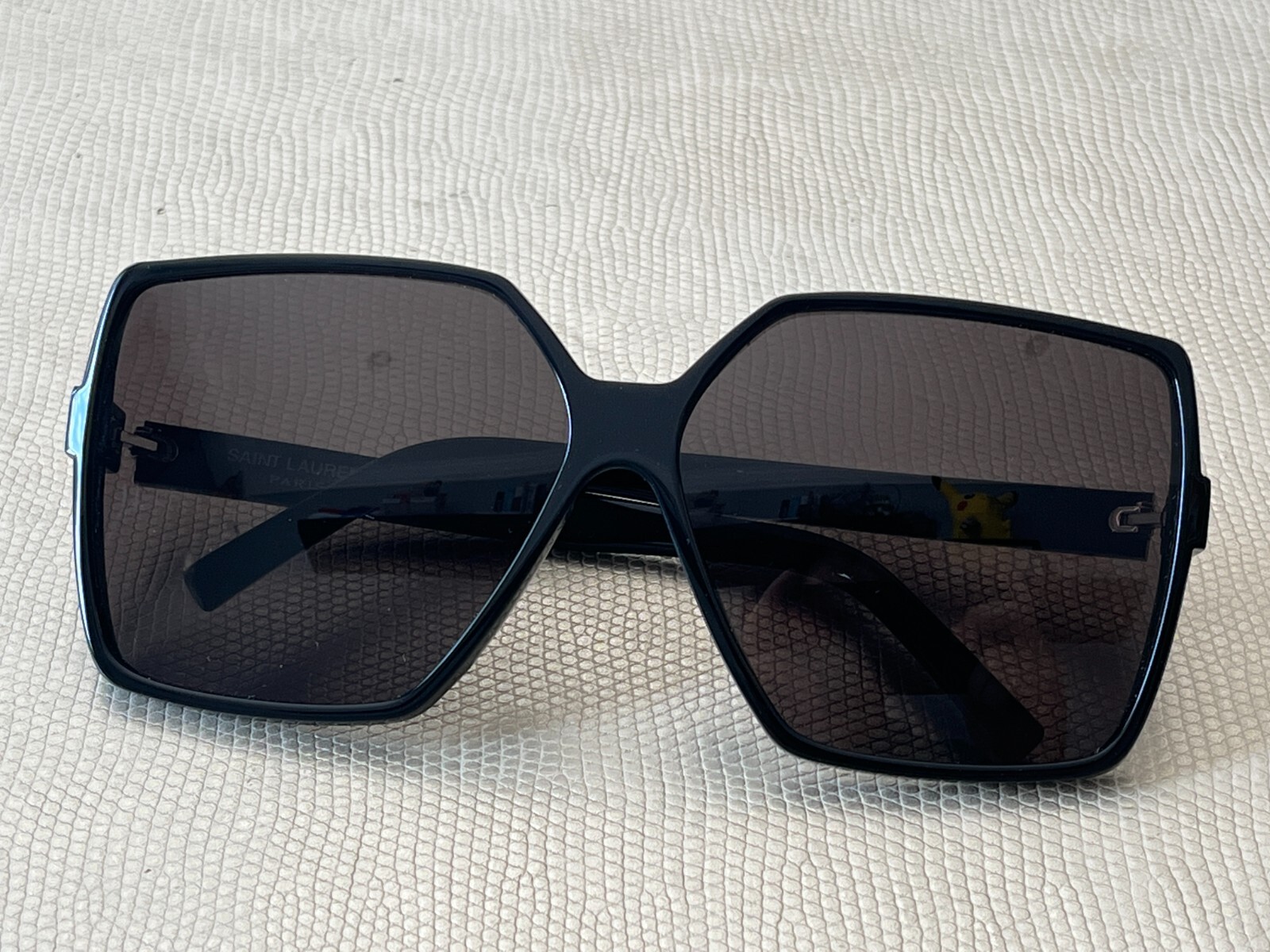 Occhiali da sole donna SAINT LAURENT SL 232 Betty 001 quadrati rettangolari LENTE IMPERFEZIONE