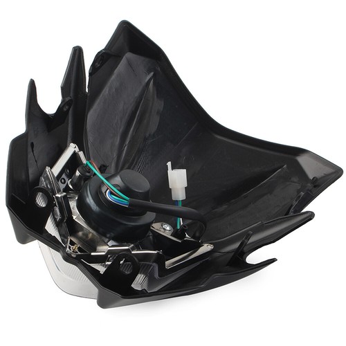 Universal Motorrad Verkleidung Scheinwerfer Lampe Hi/Lo für Street Fighter Dirt Bike - Bild 10 von 11