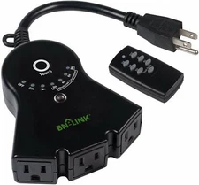 BN- LINK Outdoor Timer With Remote Photocell Light Sensor 2 4 6 8 hour Countdown