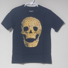 Children  s Place Boys Halloween Skull T-shirt Size S 5-6 . NWT Graphic Tee